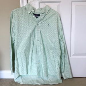 Green Men’s Vineyard Vines Button Down- Large